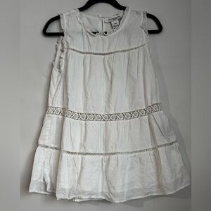 Jillian Harris Privilege White Cotton Lace Tiered Boho Blouse XL